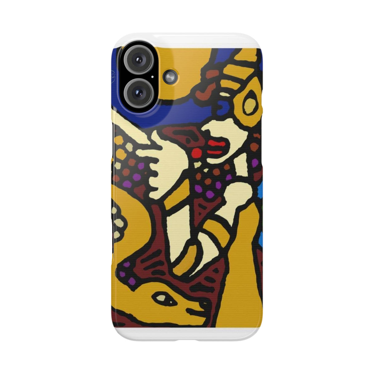 The golden snake being blessed by the fairy Slim Phone Case