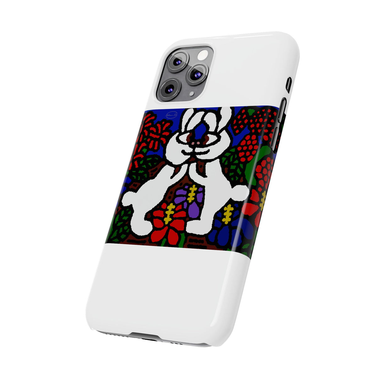 Bunnies in love Slim Phone Case