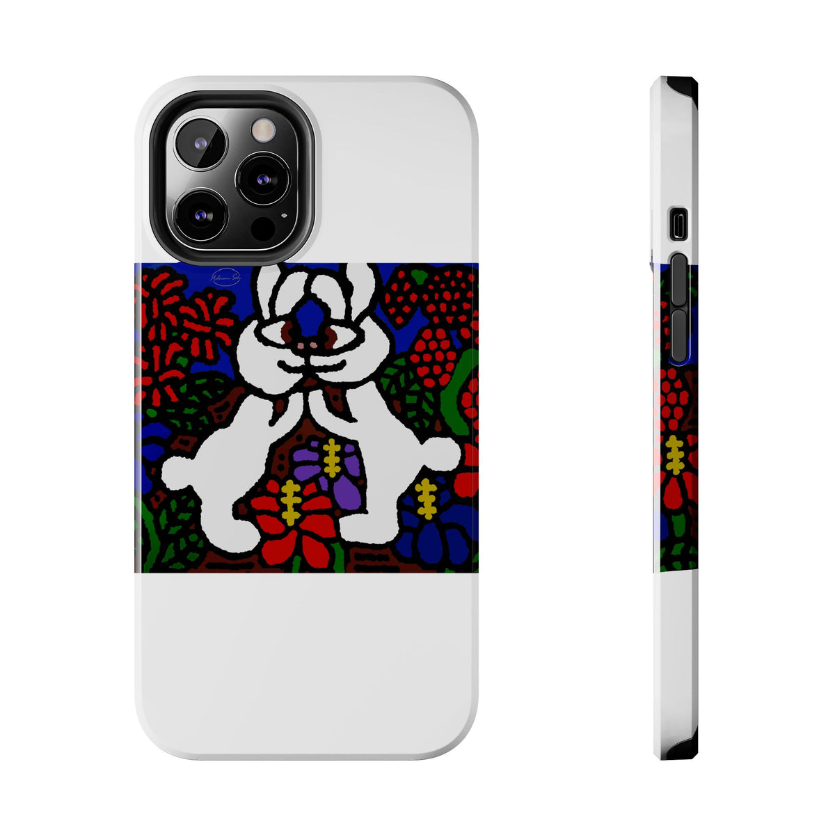 Bunnies in love Tough Phone Case