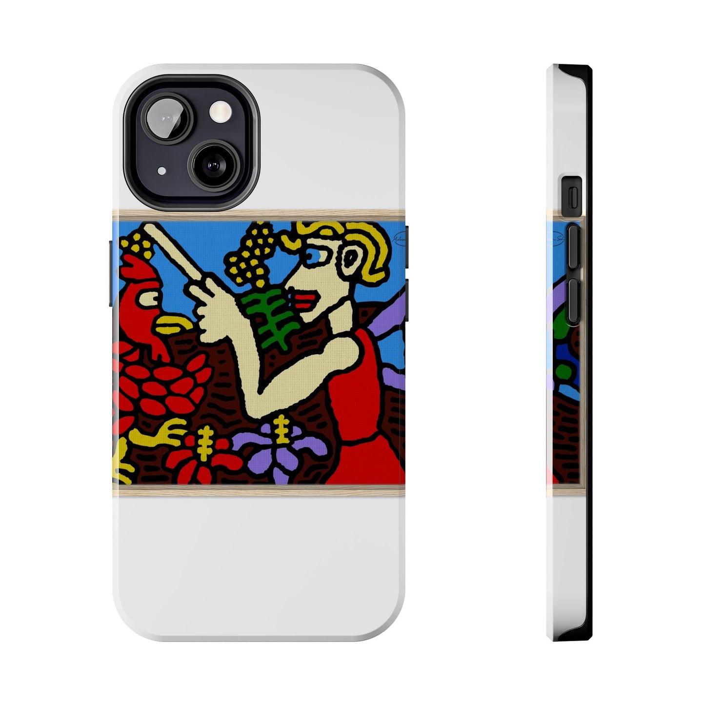 The hen gaining a blessing from a fairy Tough Phone Case