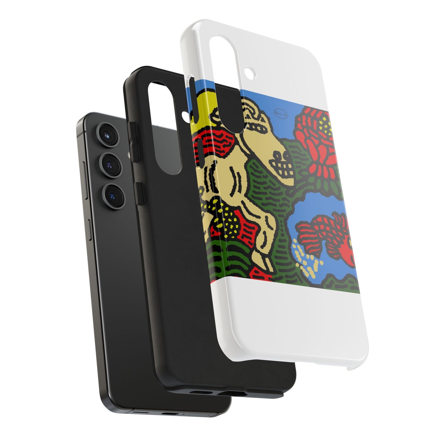 Galloping carefree through life Tough Phone Case