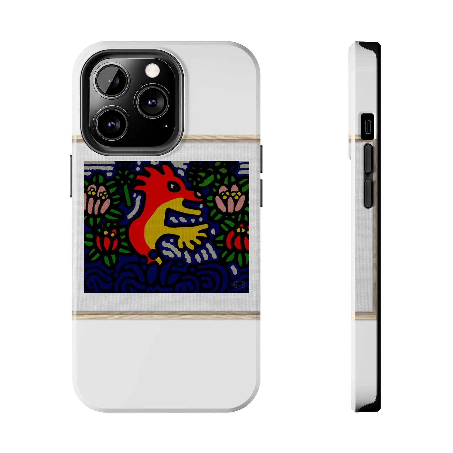 Breaking through the surface of a lotus pond Tough Phone Case