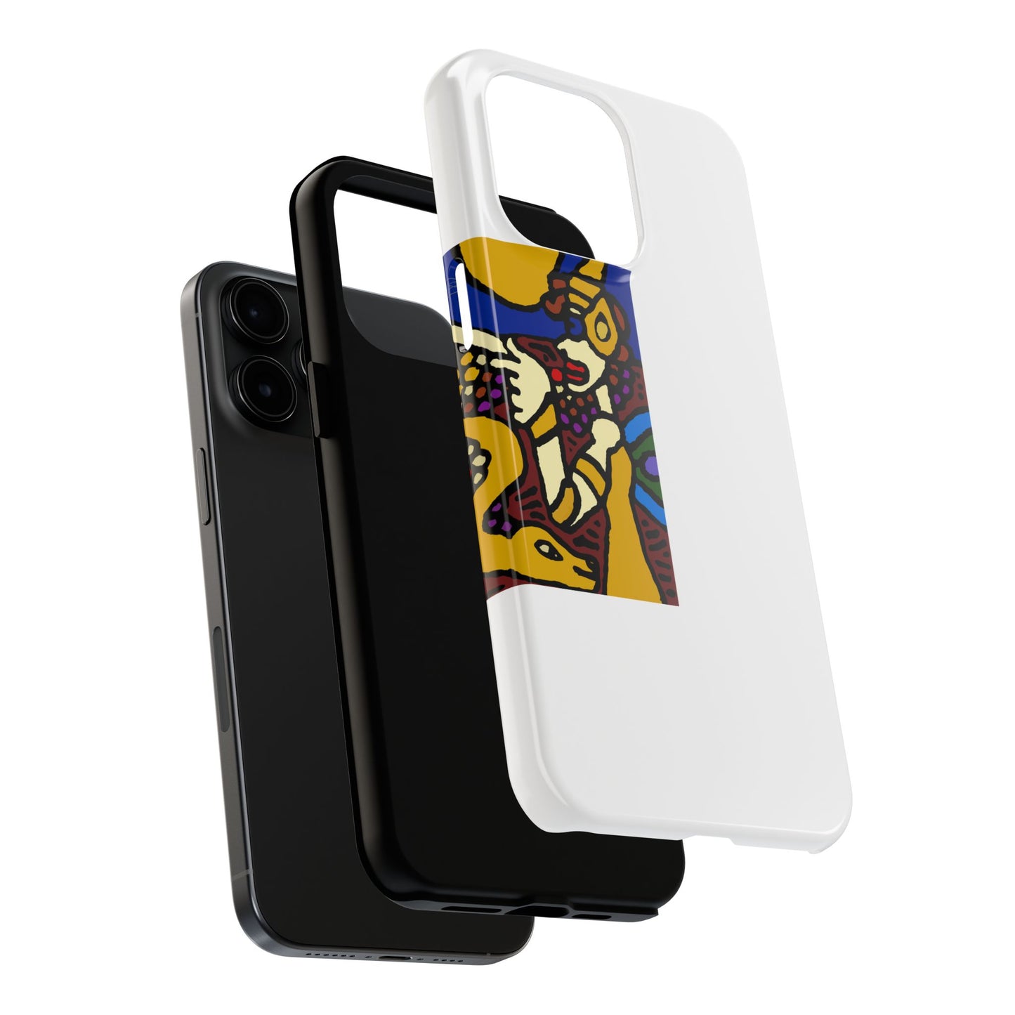 The golden snake being blessed by the fairy Tough Phone Case