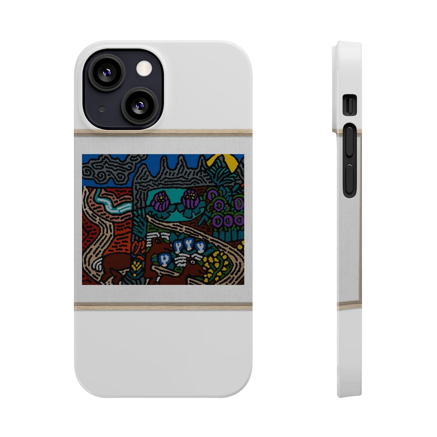 Road to a Sanctuary and Oasis Slim Phone Case