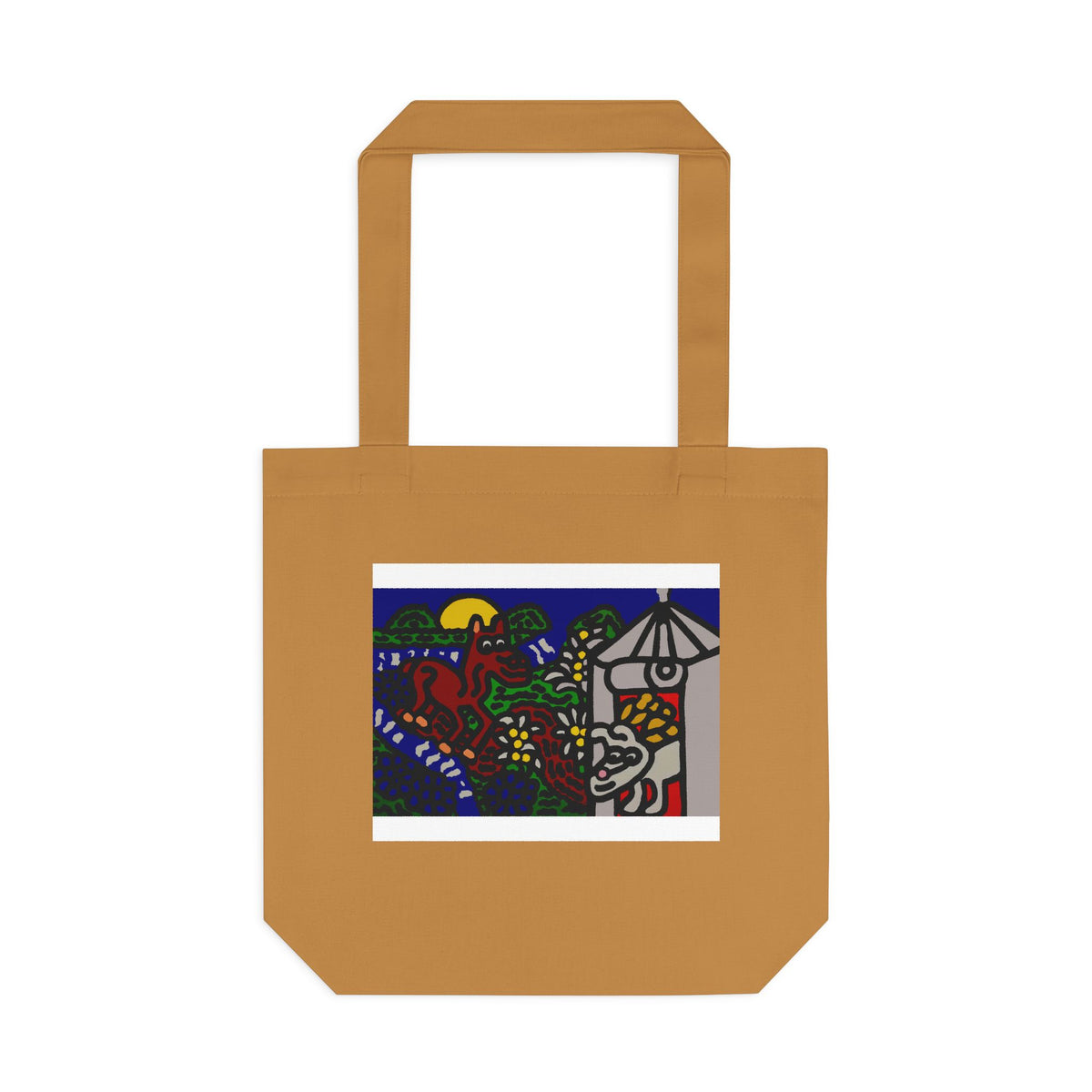 Bunny welcoming a friendly horse on his journey Classic Tote Bag