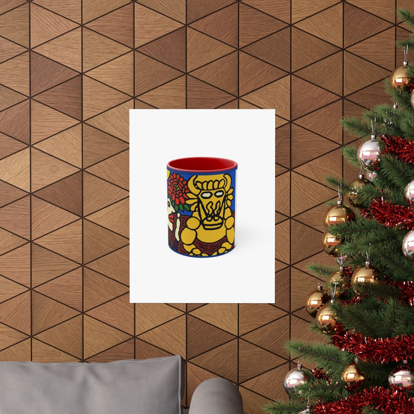 The warrior hailing the mighty golden dragon Matte Poster Vertical (Large)