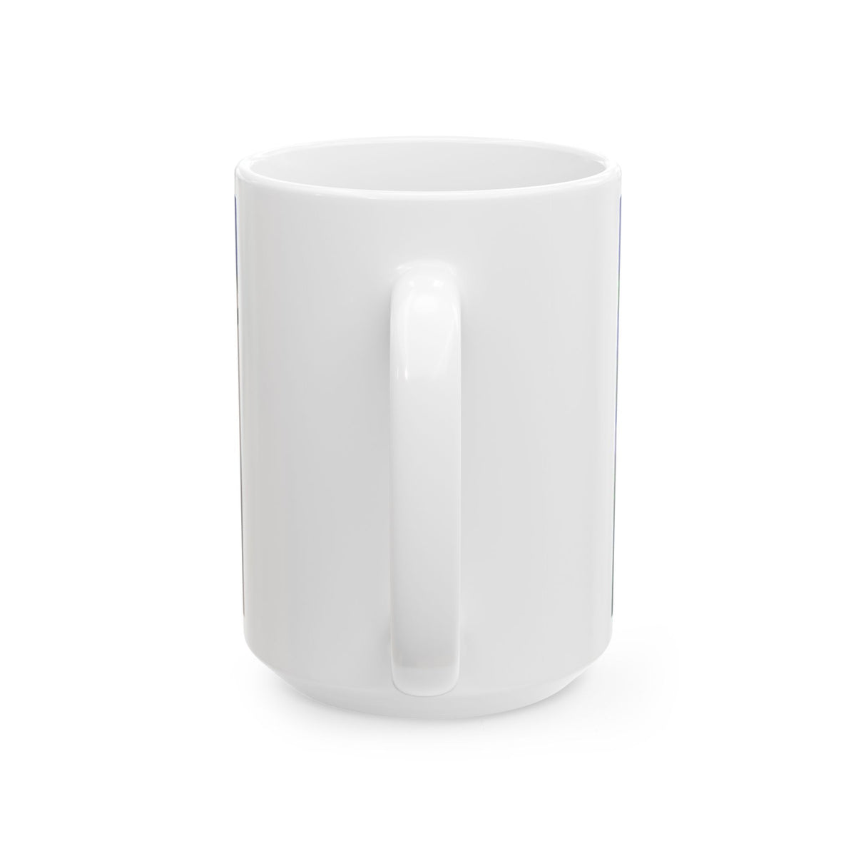 Bunny welcoming a friendly horse on his journey Ceramic Mug