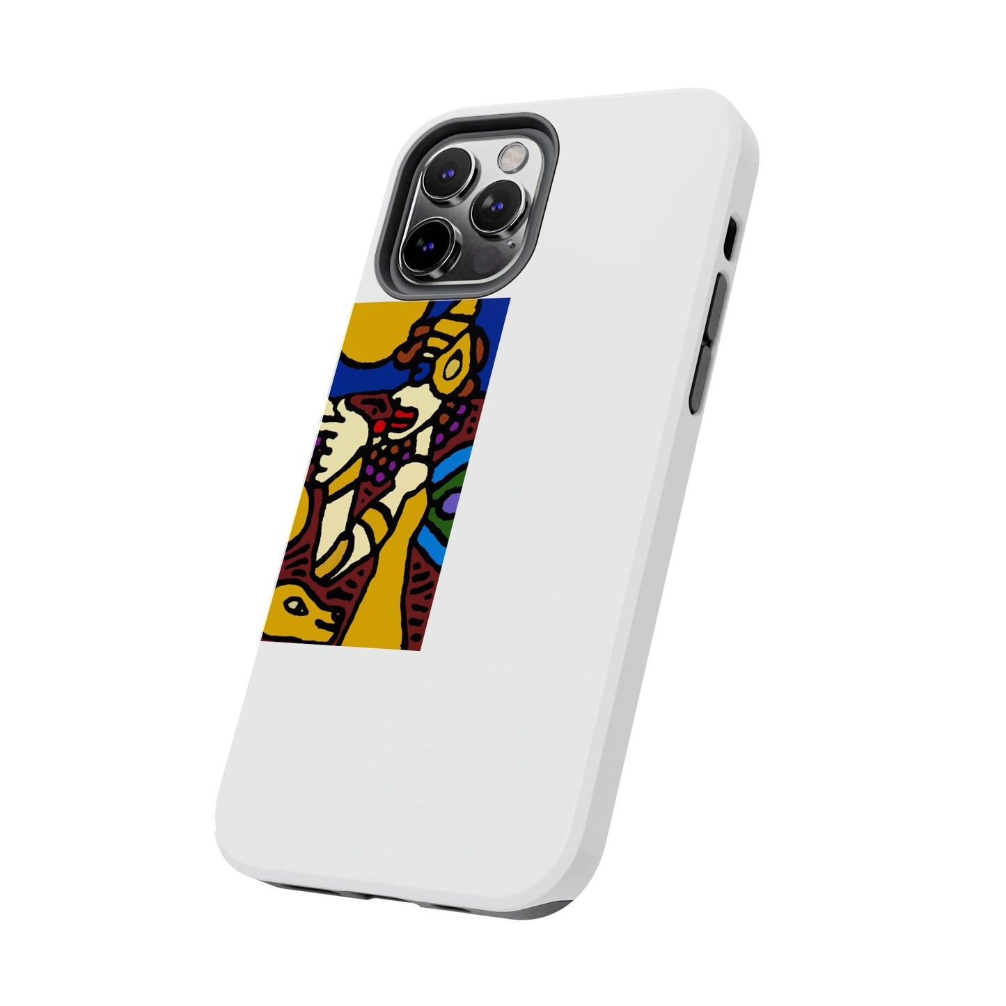 The golden snake being blessed by the fairy Tough Phone Case