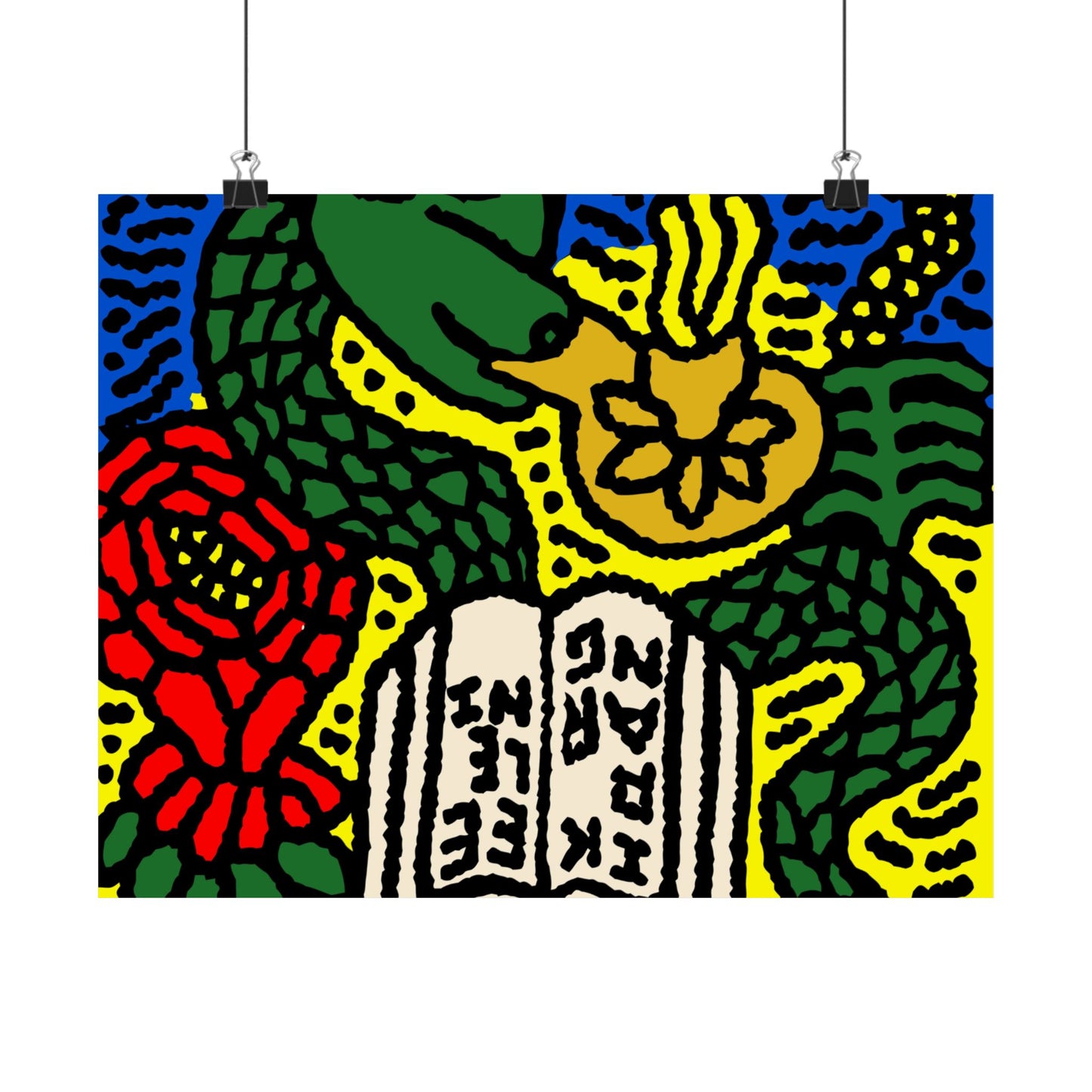 Shining a light on knowledge Matte Poster Horizontal (Small)