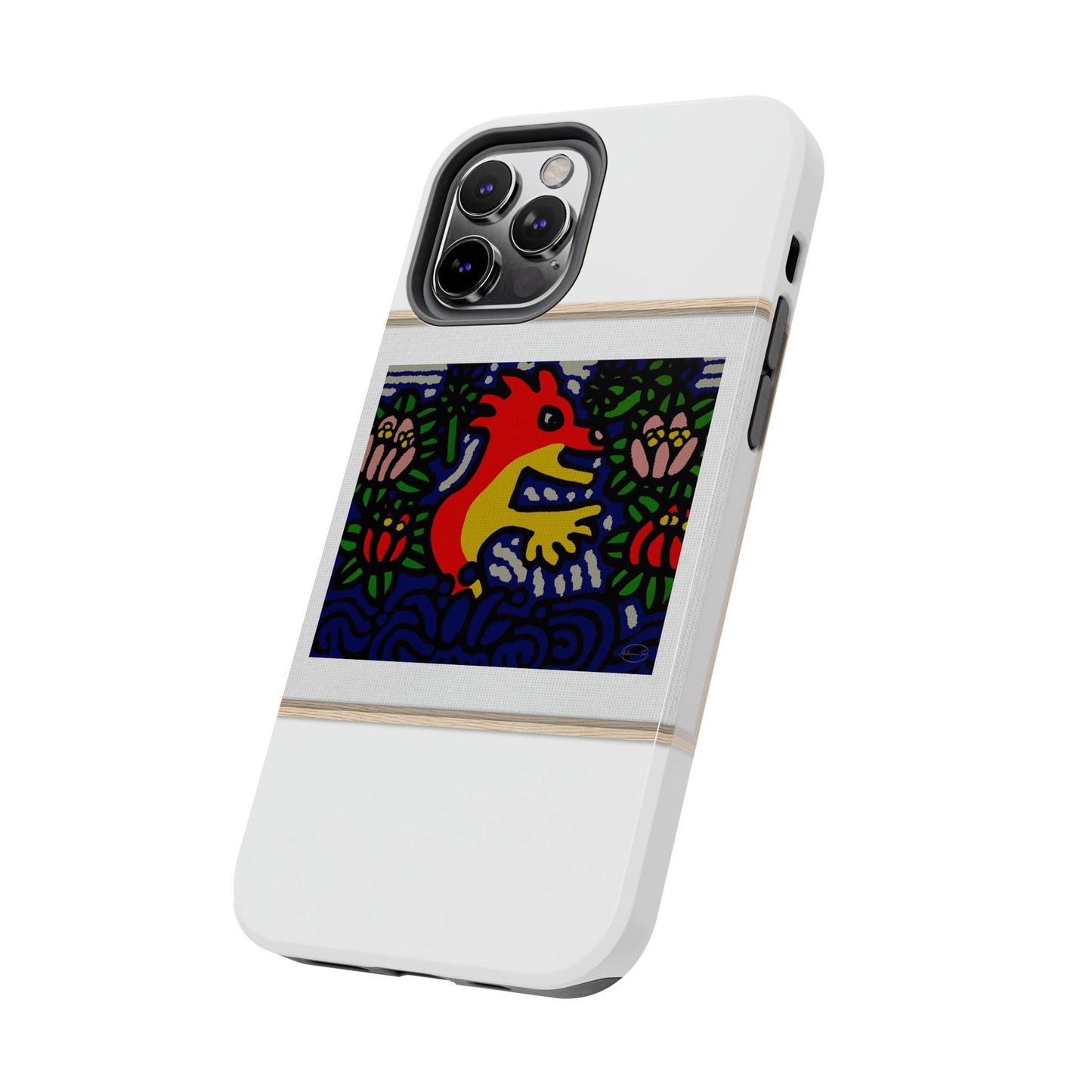 Breaking through the surface of a lotus pond Tough Phone Case