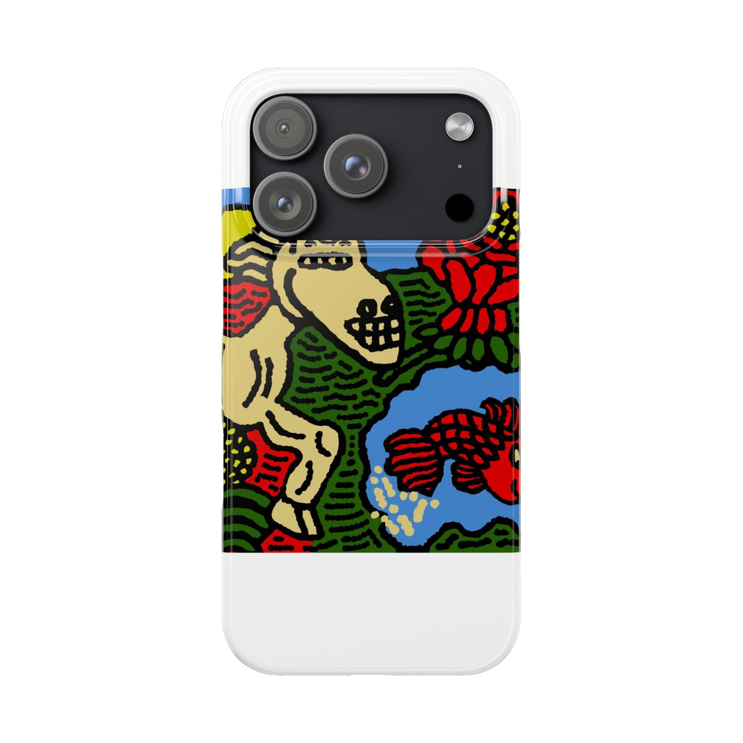 Galloping carefree through life Slim Phone Case