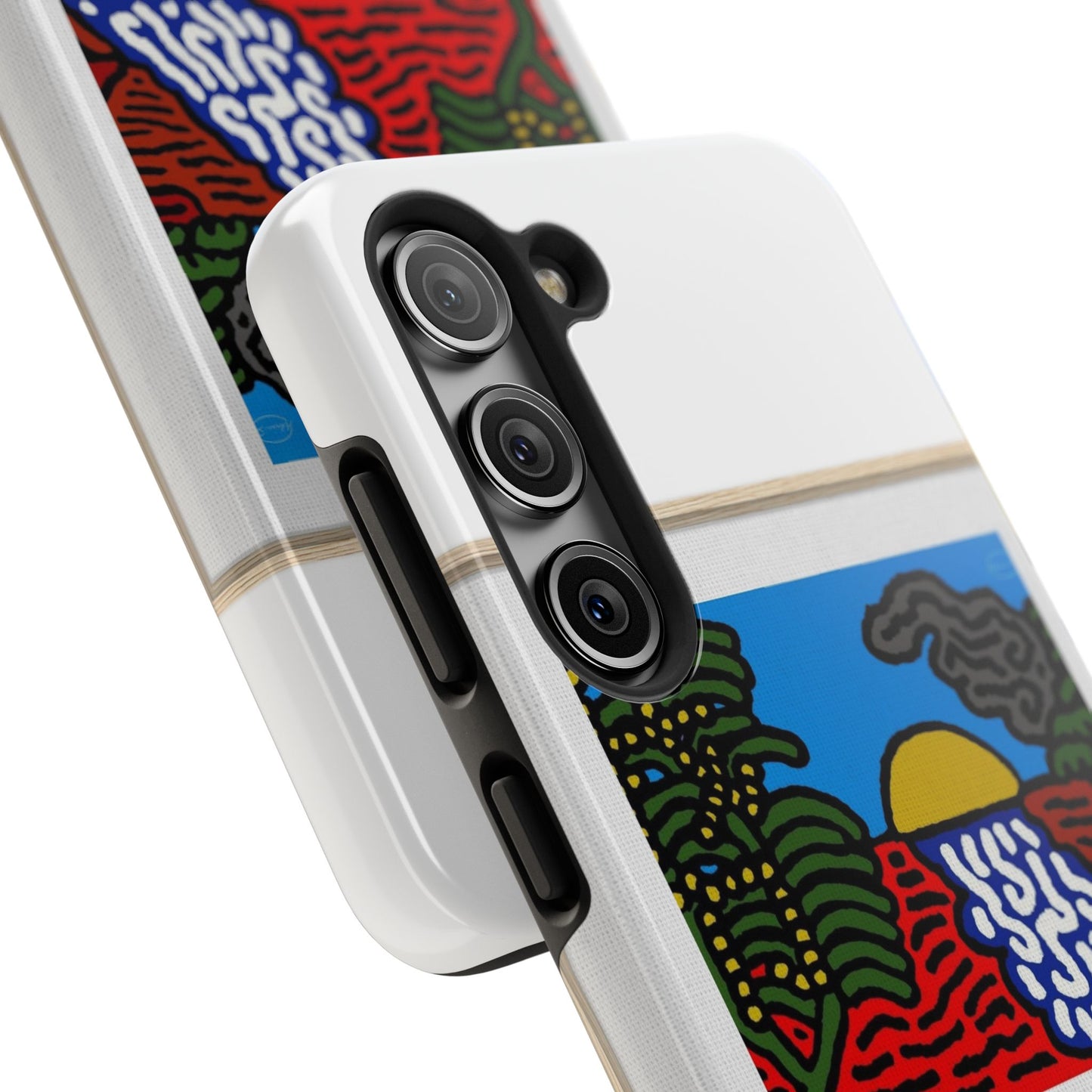 The river that joins the Australian wattle and Lebanese cedar tree in friendship Tough Phone Case