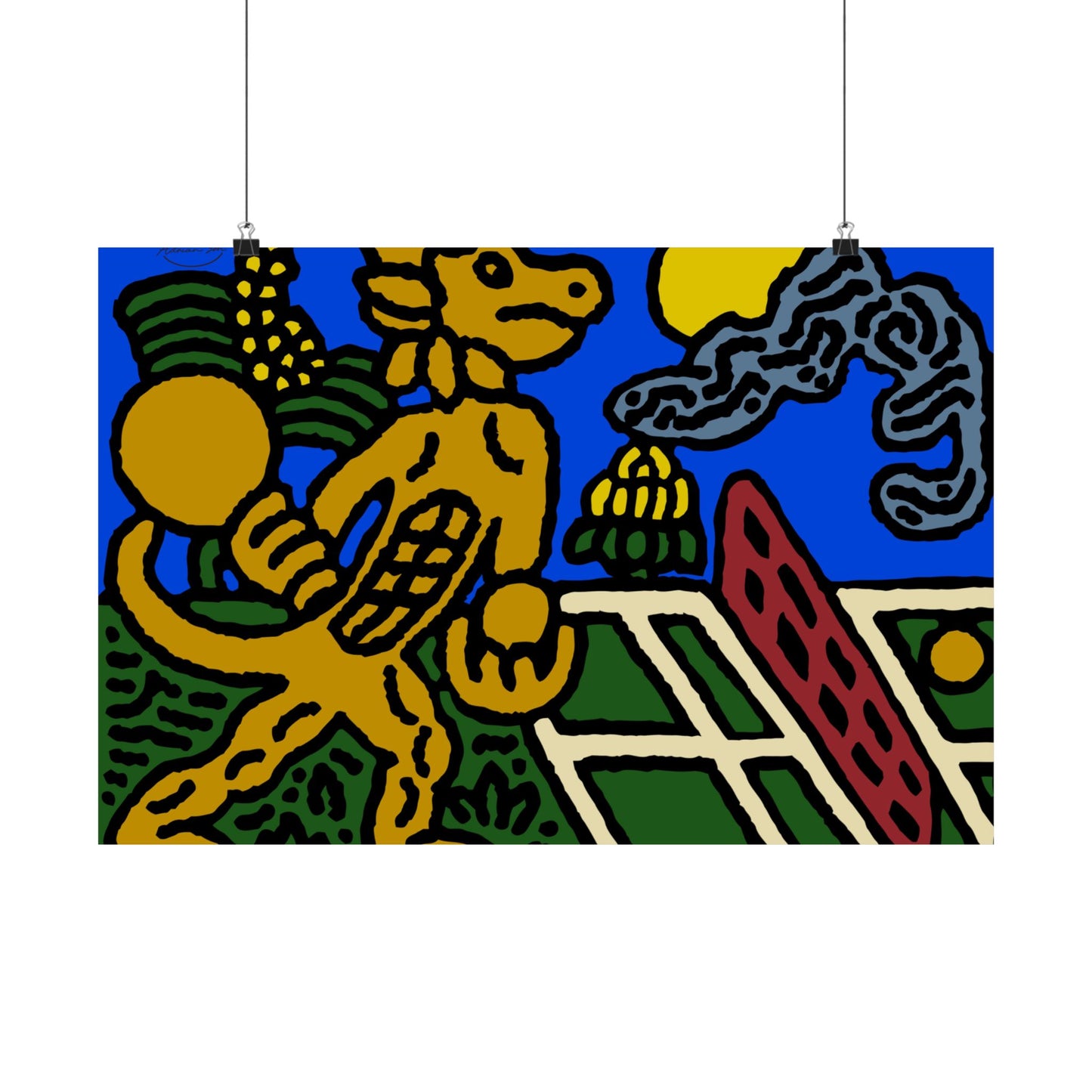 Ready for making big serves in life Matte Poster Horizontal (Small)