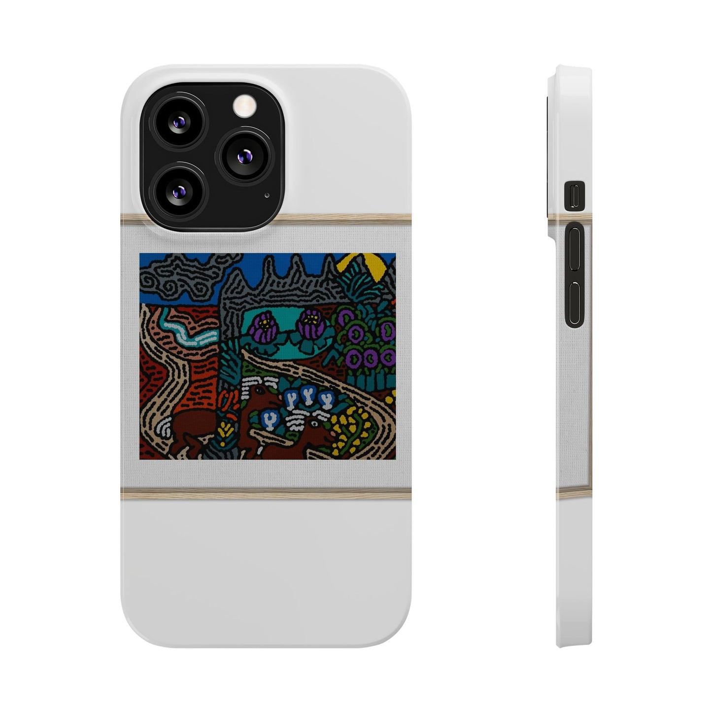 Road to a Sanctuary and Oasis Slim Phone Case
