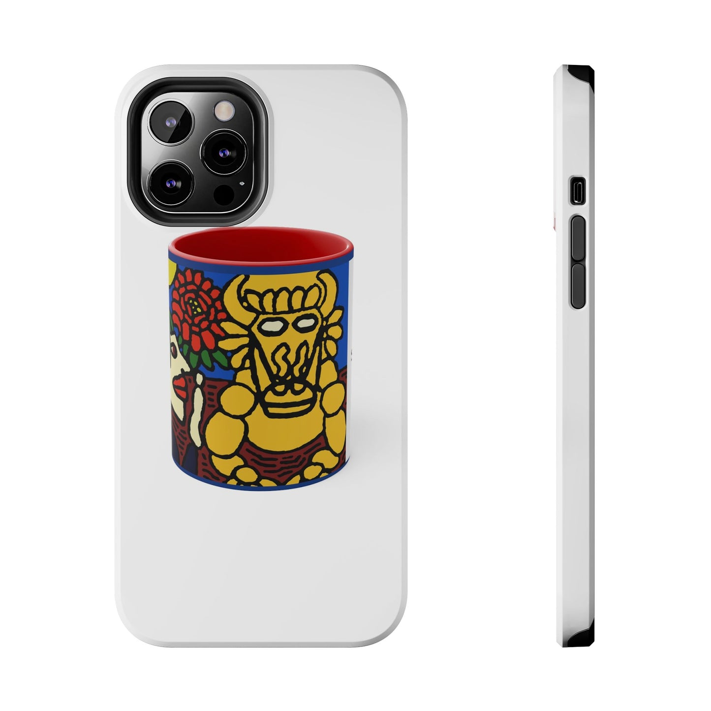 The warrior hailing the mighty golden dragon Tough Phone Case