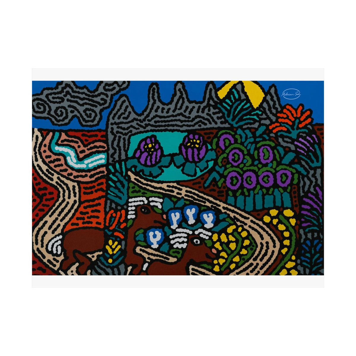 Going to the valley of hope and prosperity Matte Poster Horizontal (Large)