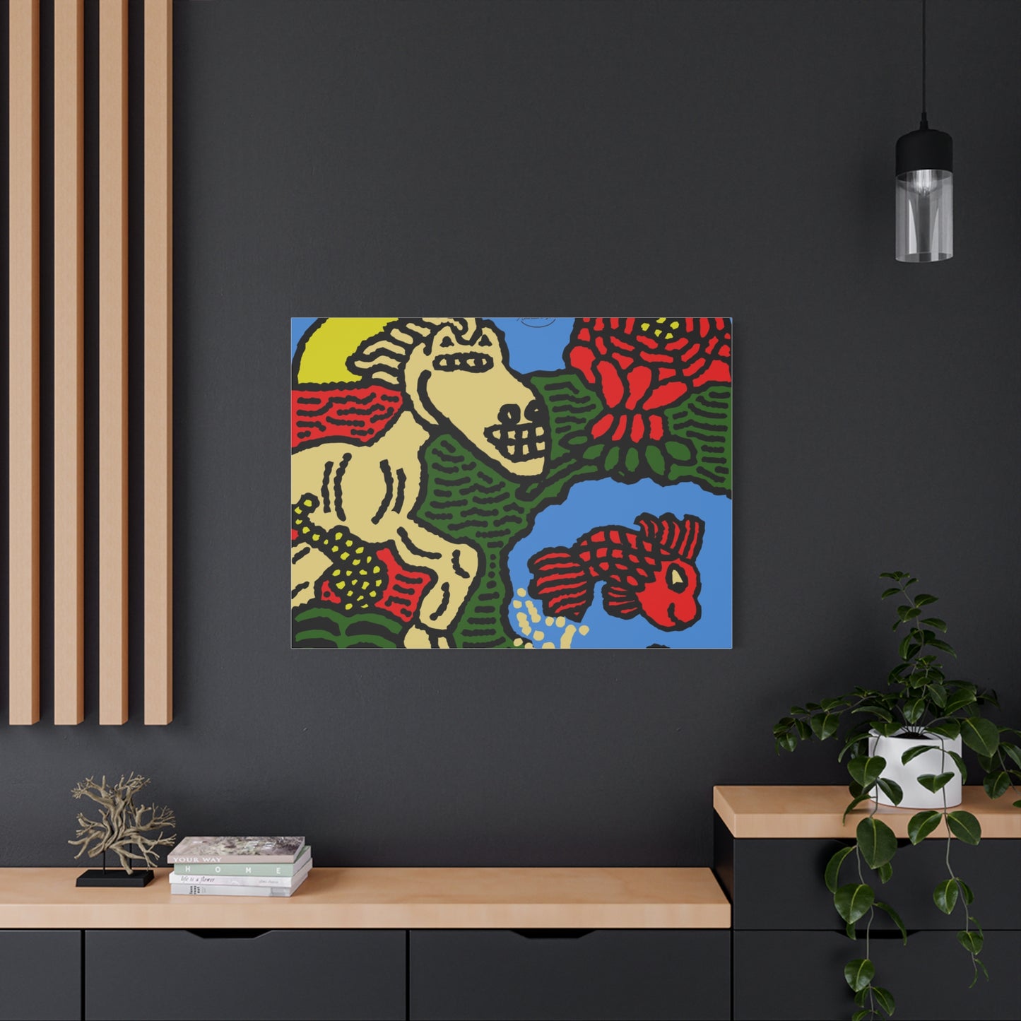 Galloping carefree through life Canvas (Small)