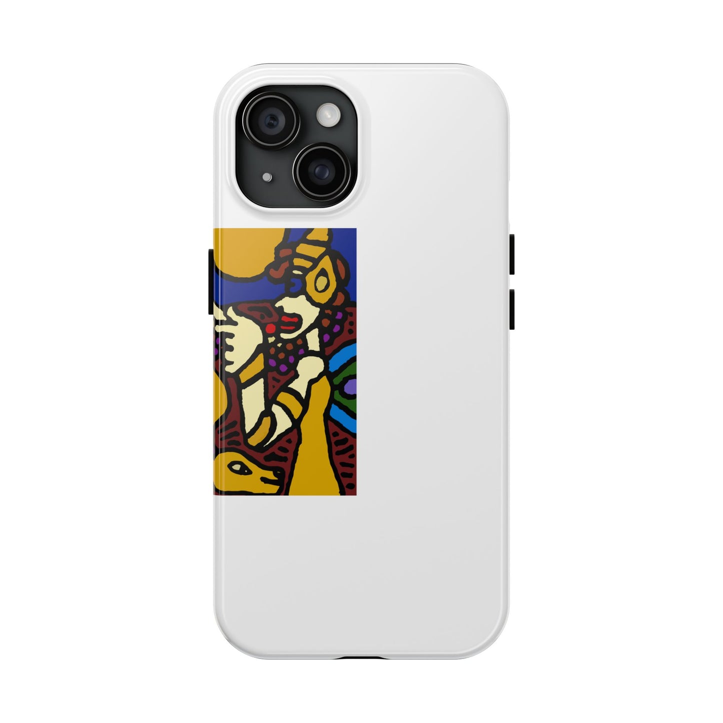 The golden snake being blessed by the fairy Tough Phone Case