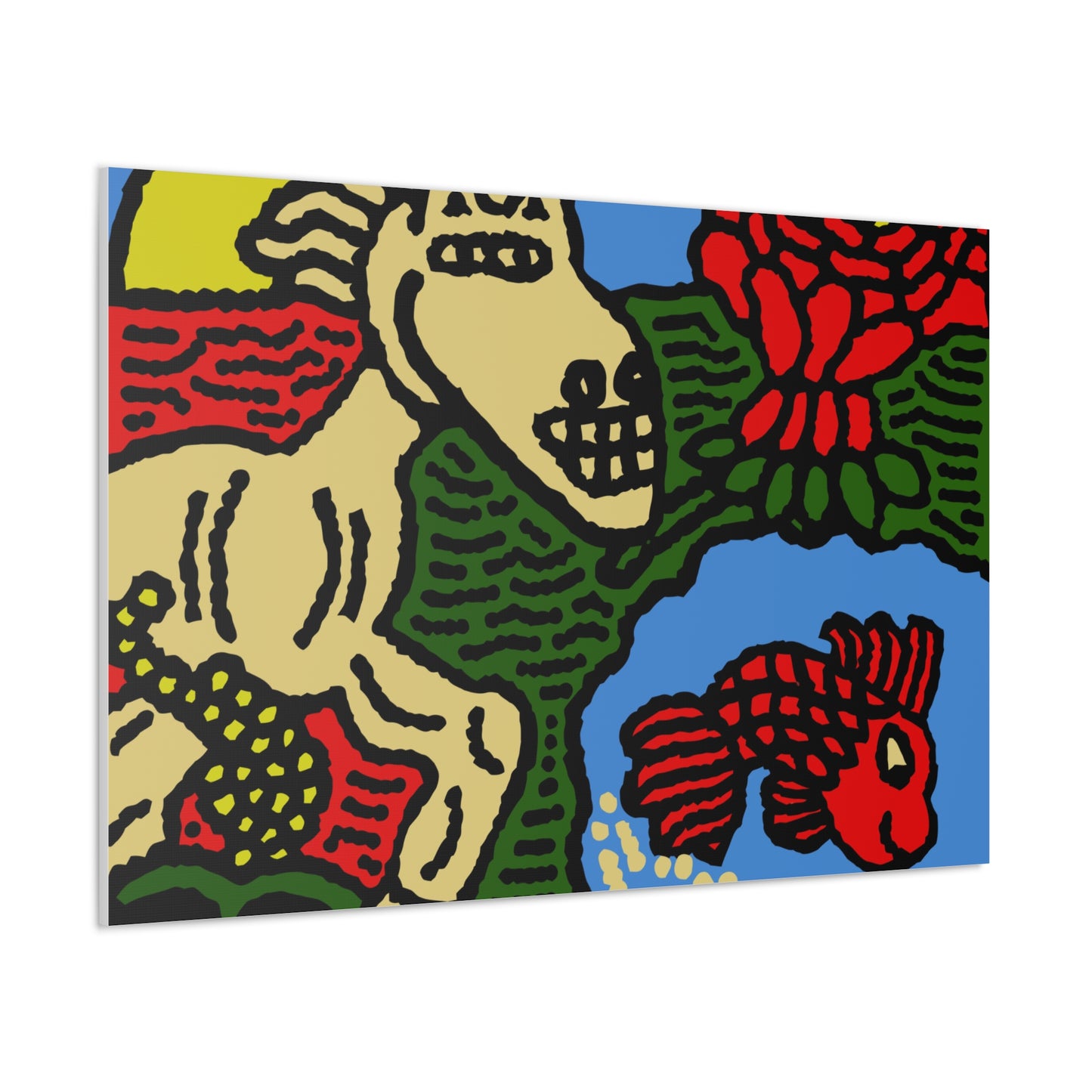 Galloping carefree through life Canvas (Small)