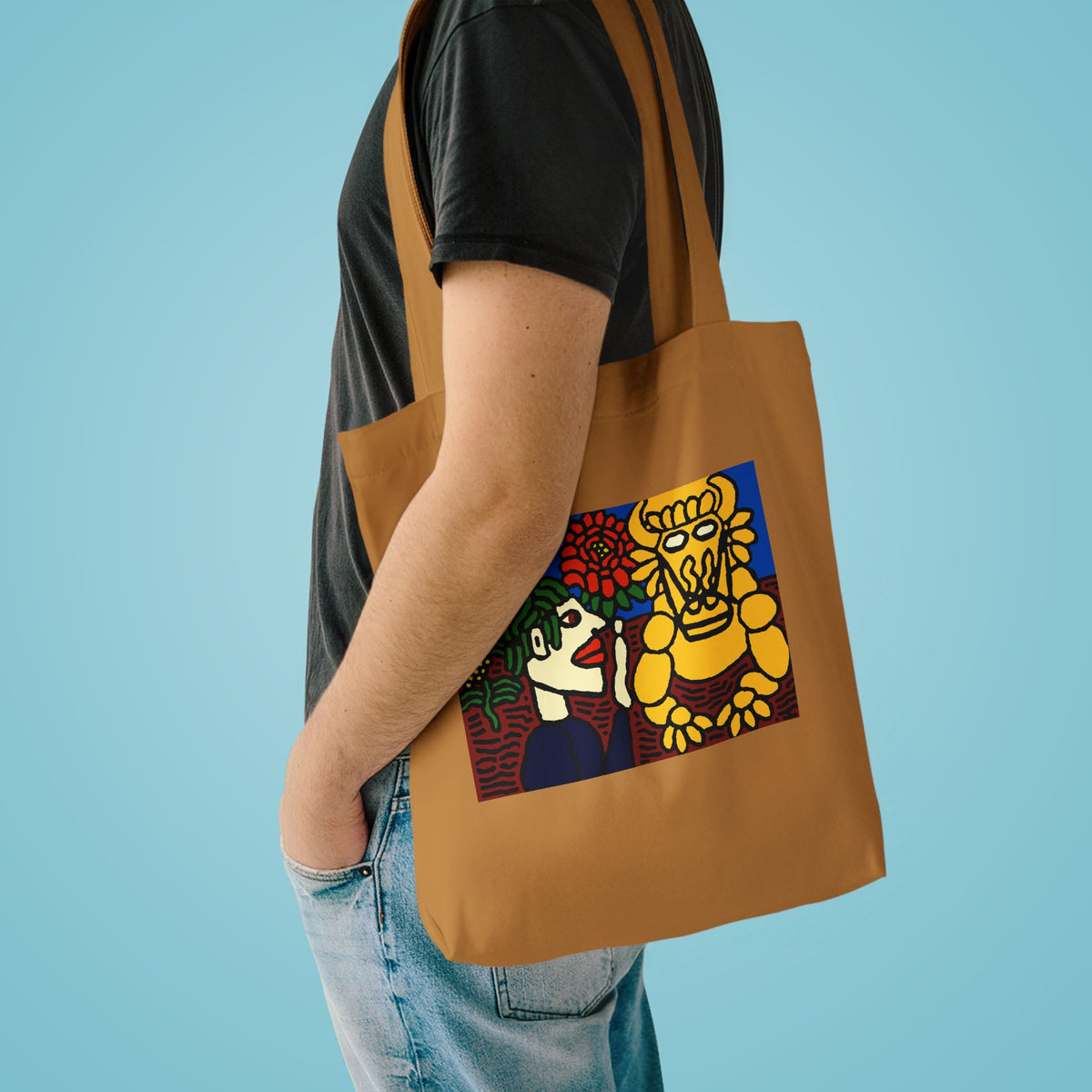 The warrior hailing the mighty golden dragon Classic Tote Bag