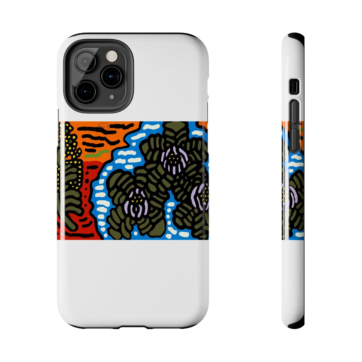 The Sri Lankan water lilies meets the Australian wattle Tough Phone Case