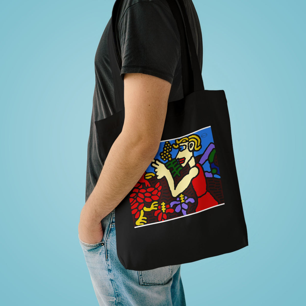 The hen gaining a blessing from a fairy Classic Tote Bag