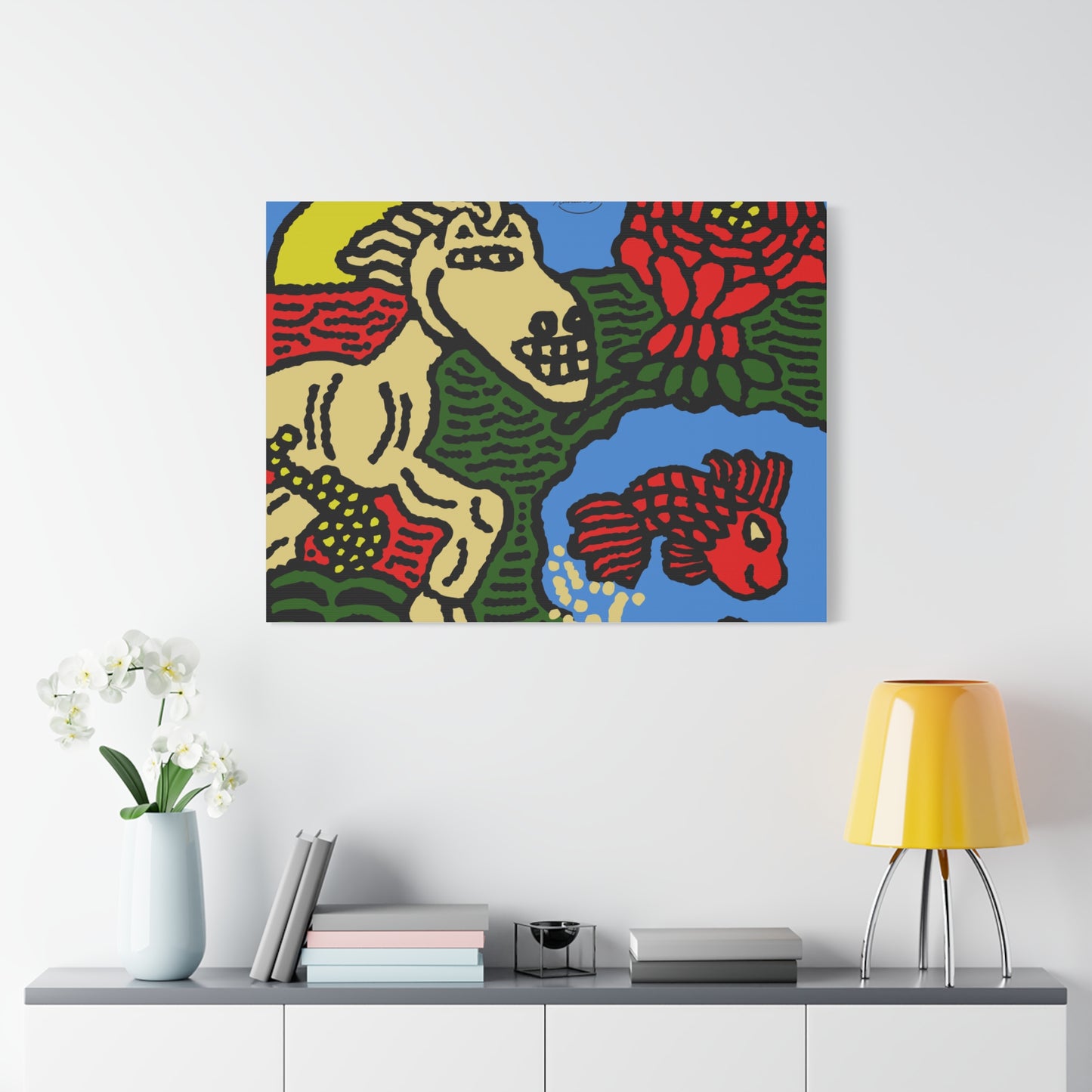 Galloping carefree through life Canvas (Small)