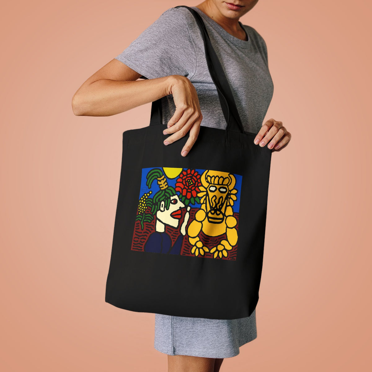 The warrior hailing the mighty golden dragon Classic Tote Bag