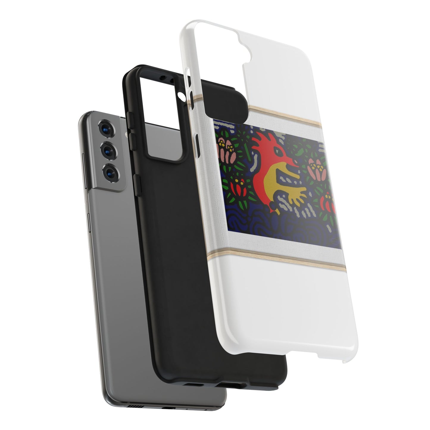 Breaking through the surface of a lotus pond Tough Phone Case
