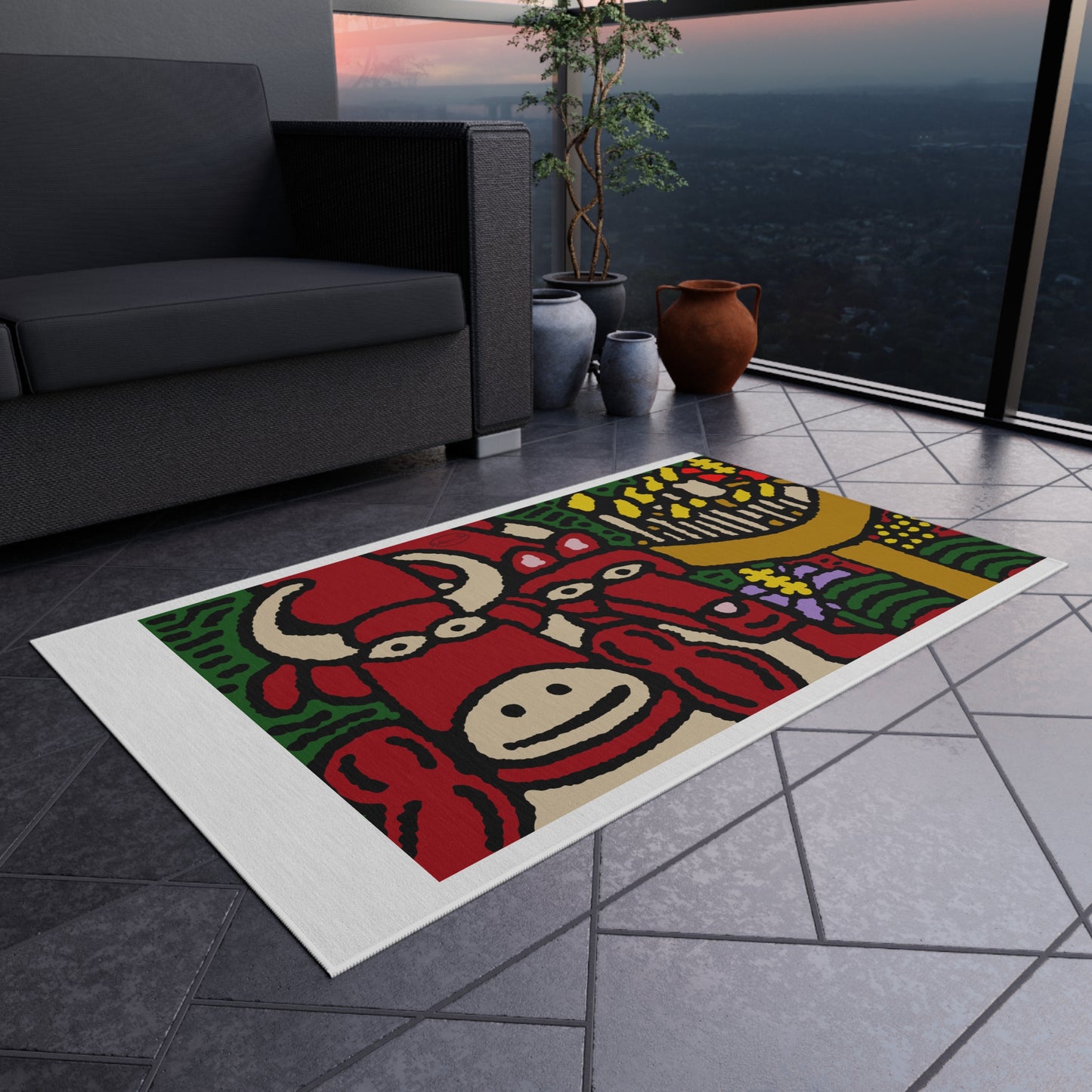 Going blessed by light together — Outdoor Rug