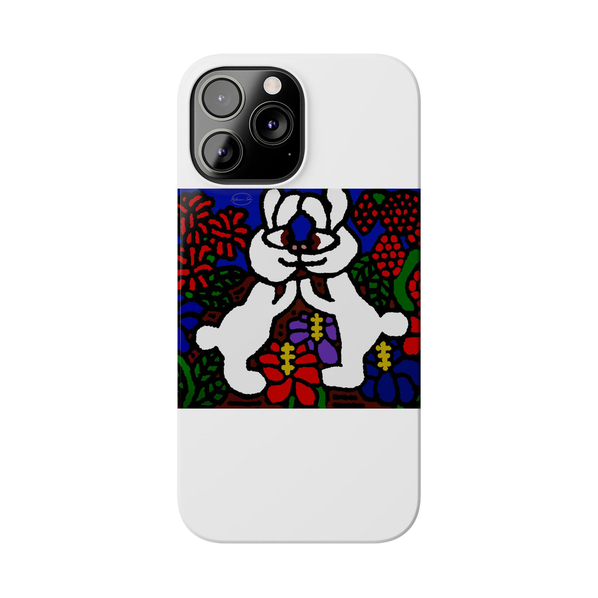 Bunnies in love Slim Phone Case