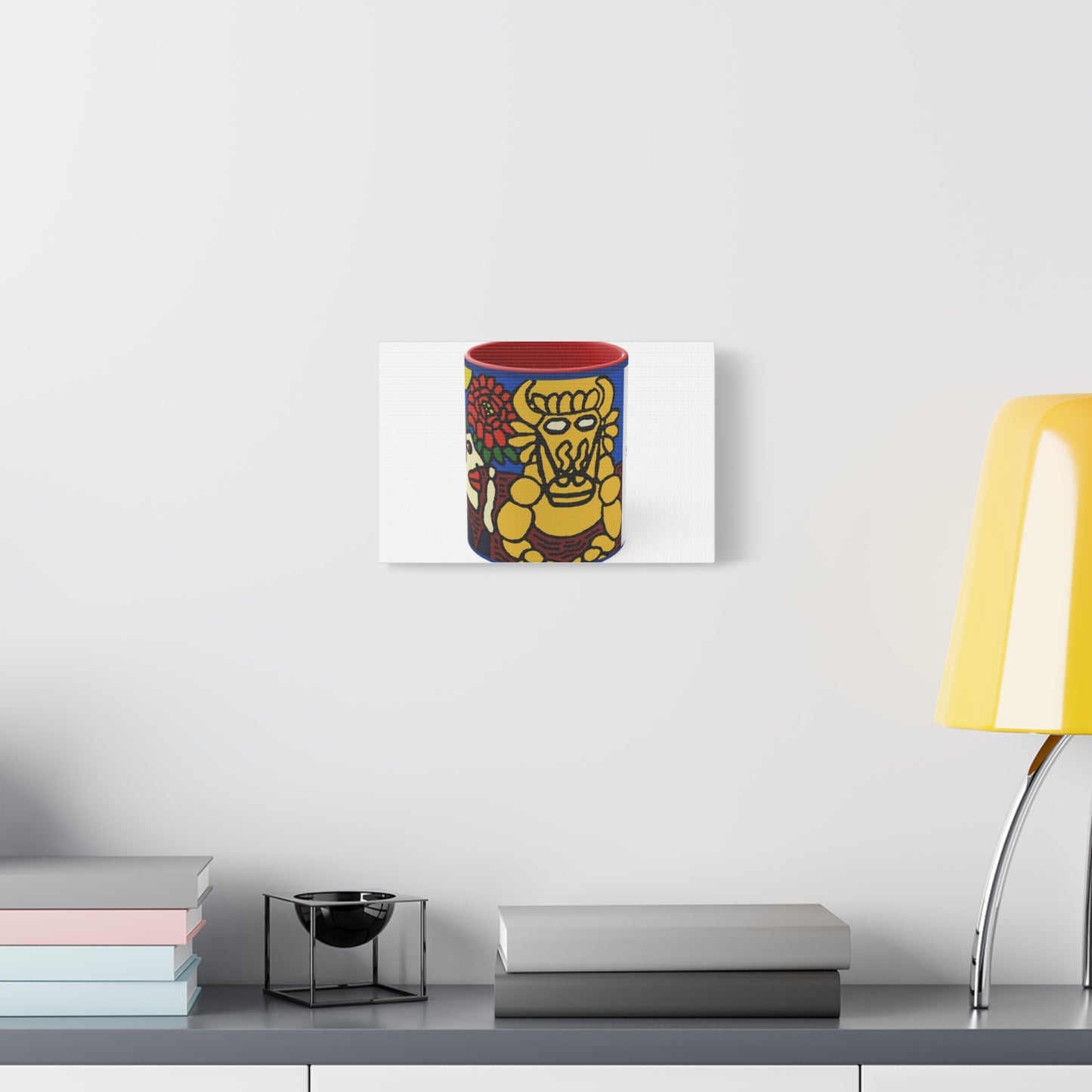 The warrior hailing the mighty golden dragon Canvas (Small)