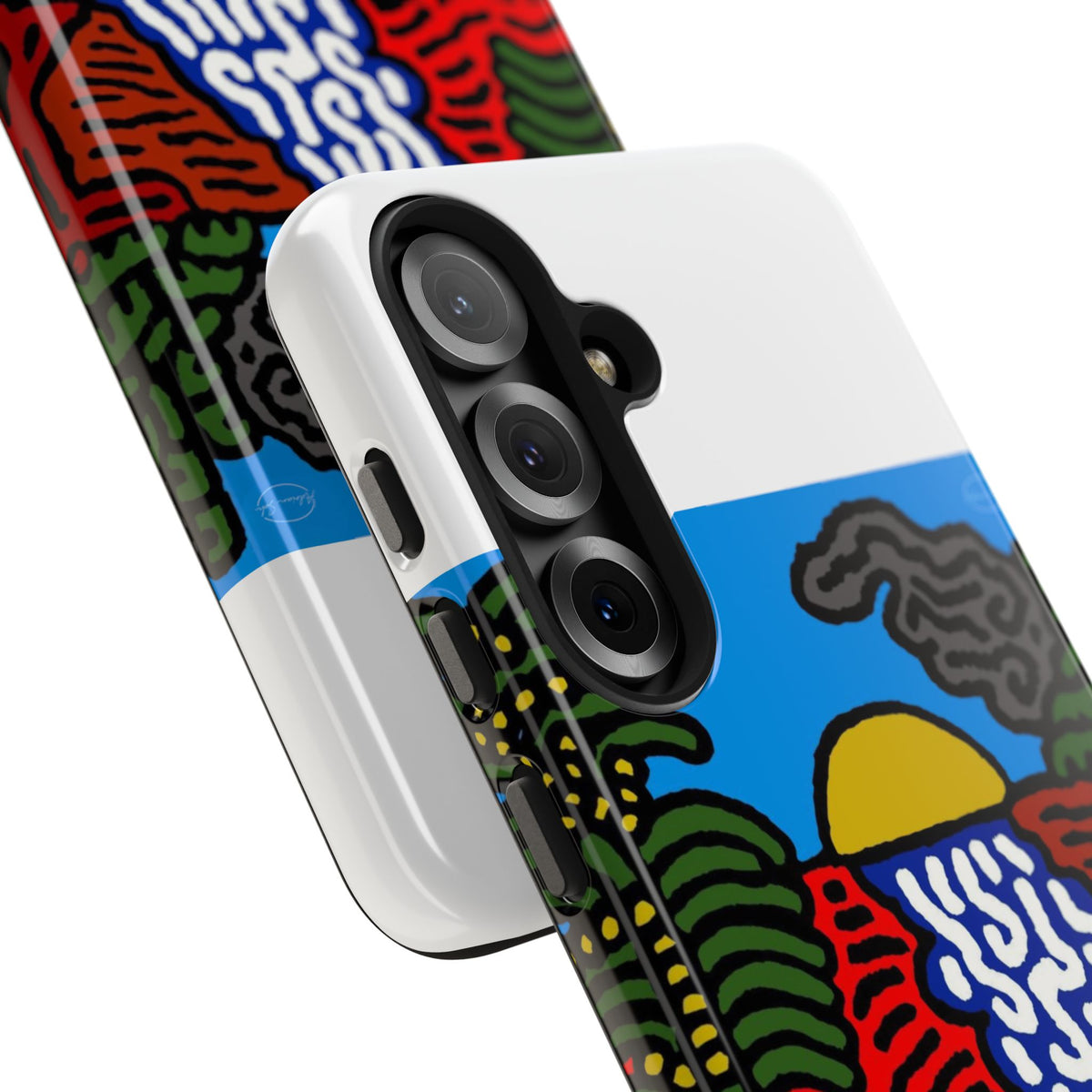 The river that joins the Australian wattle and Lebanese cedar tree in friendship Tough Phone Case