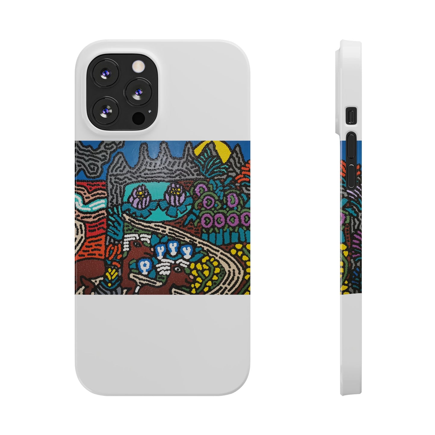 Going to the valley of hope and prosperity Slim Phone Case