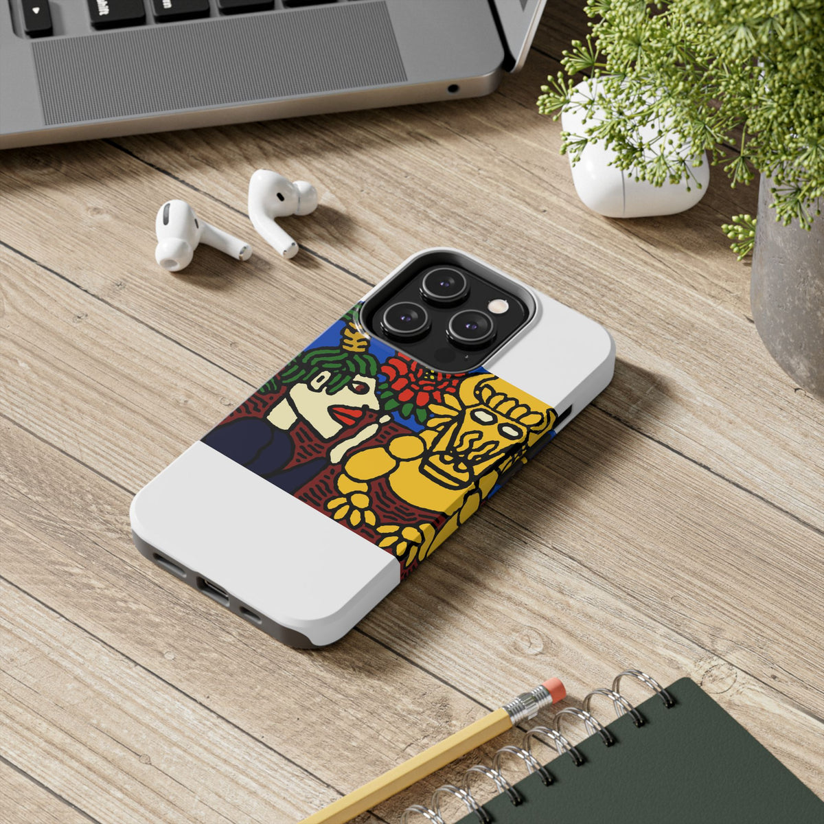 The warrior hailing the mighty golden dragon Tough Phone Case