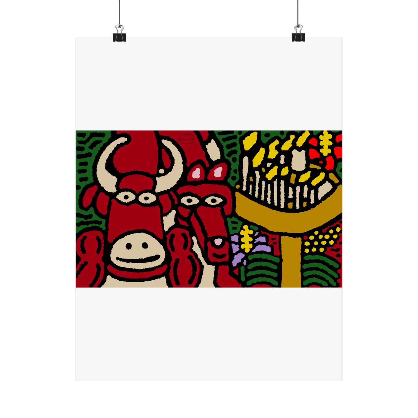 Going blessed by light together Matte Poster Vertical (Small)