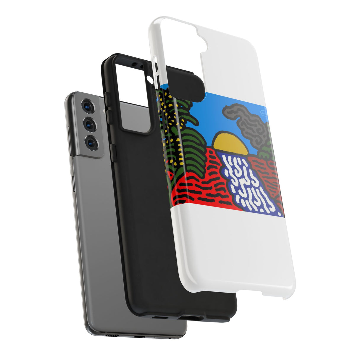 The river that joins the Australian wattle and Lebanese cedar tree in friendship Tough Phone Case