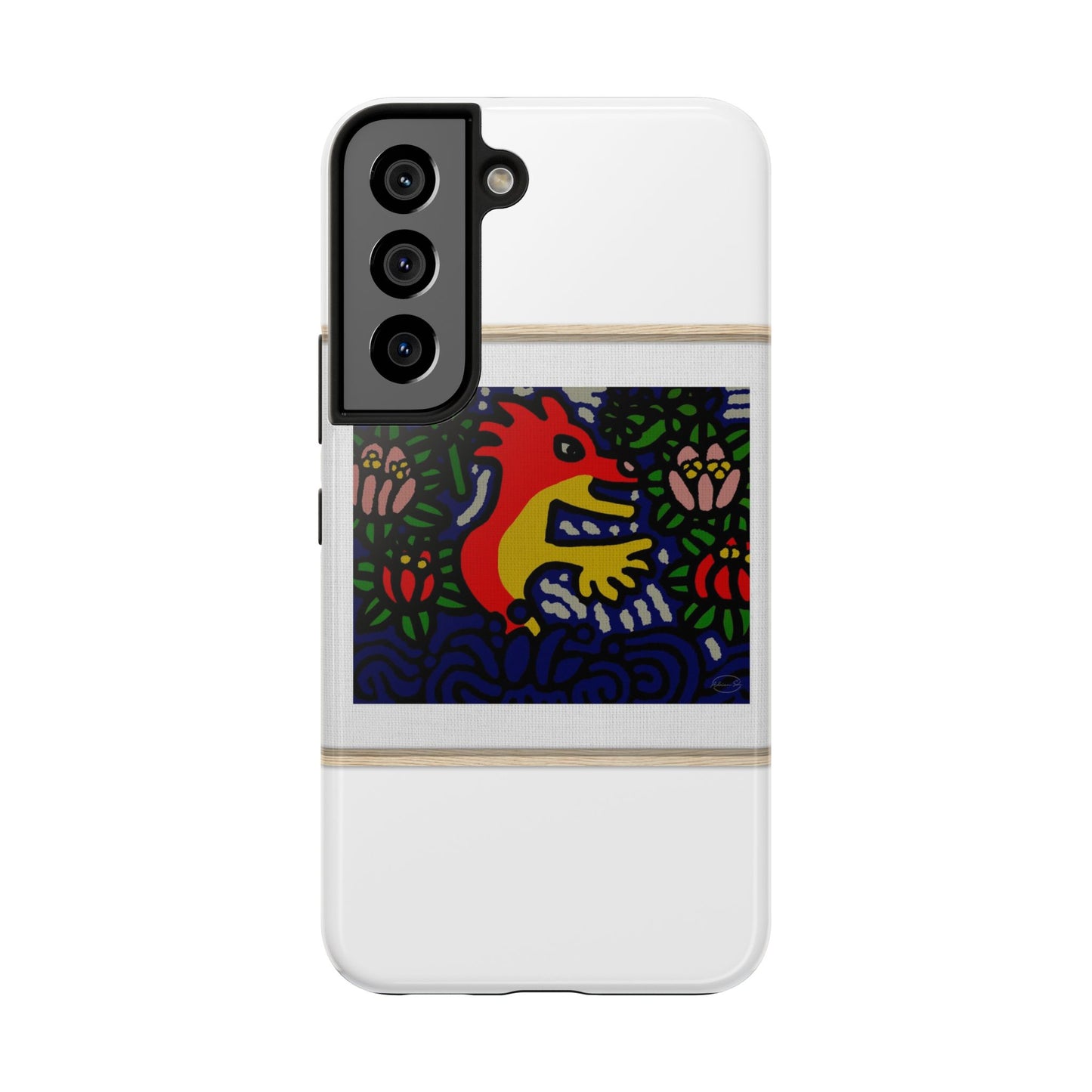 Breaking through the surface of a lotus pond Tough Phone Case