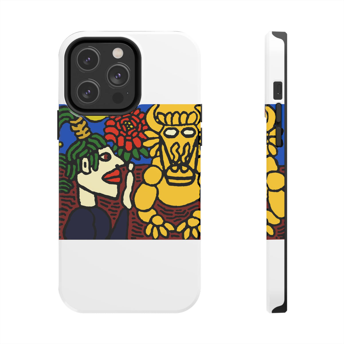The warrior hailing the mighty golden dragon Tough Phone Case