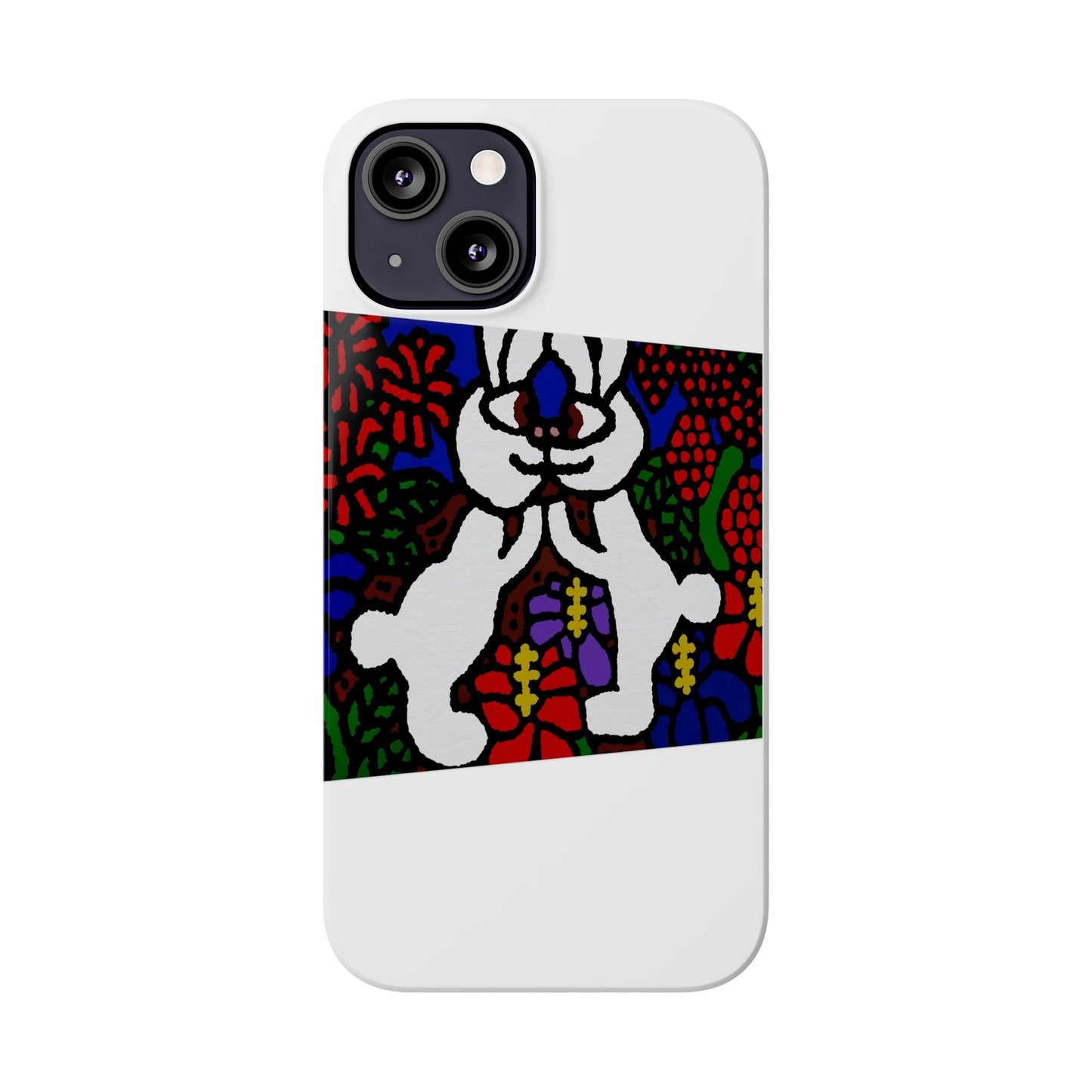 Bunnies in love Slim Phone Case