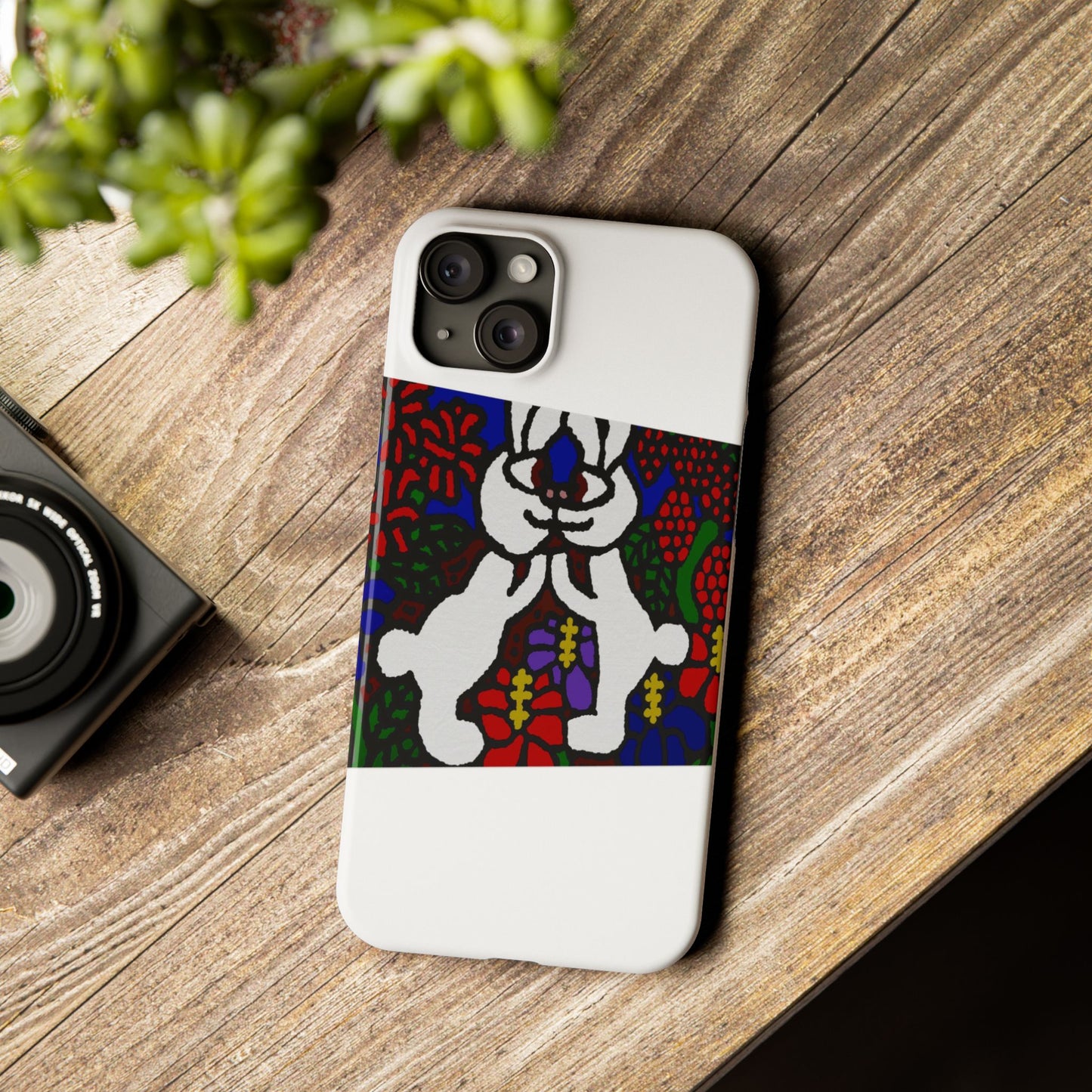 Bunnies in love Slim Phone Case