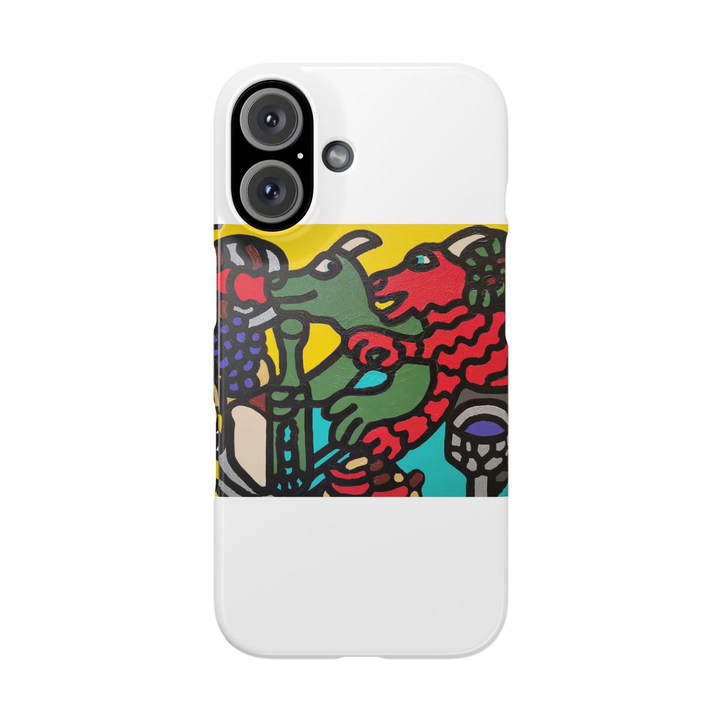 Enjoying our companionship Slim Phone Case