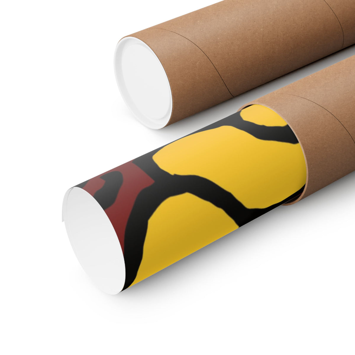 The warrior hailing the mighty golden dragon Matte Poster Horizontal (Large)