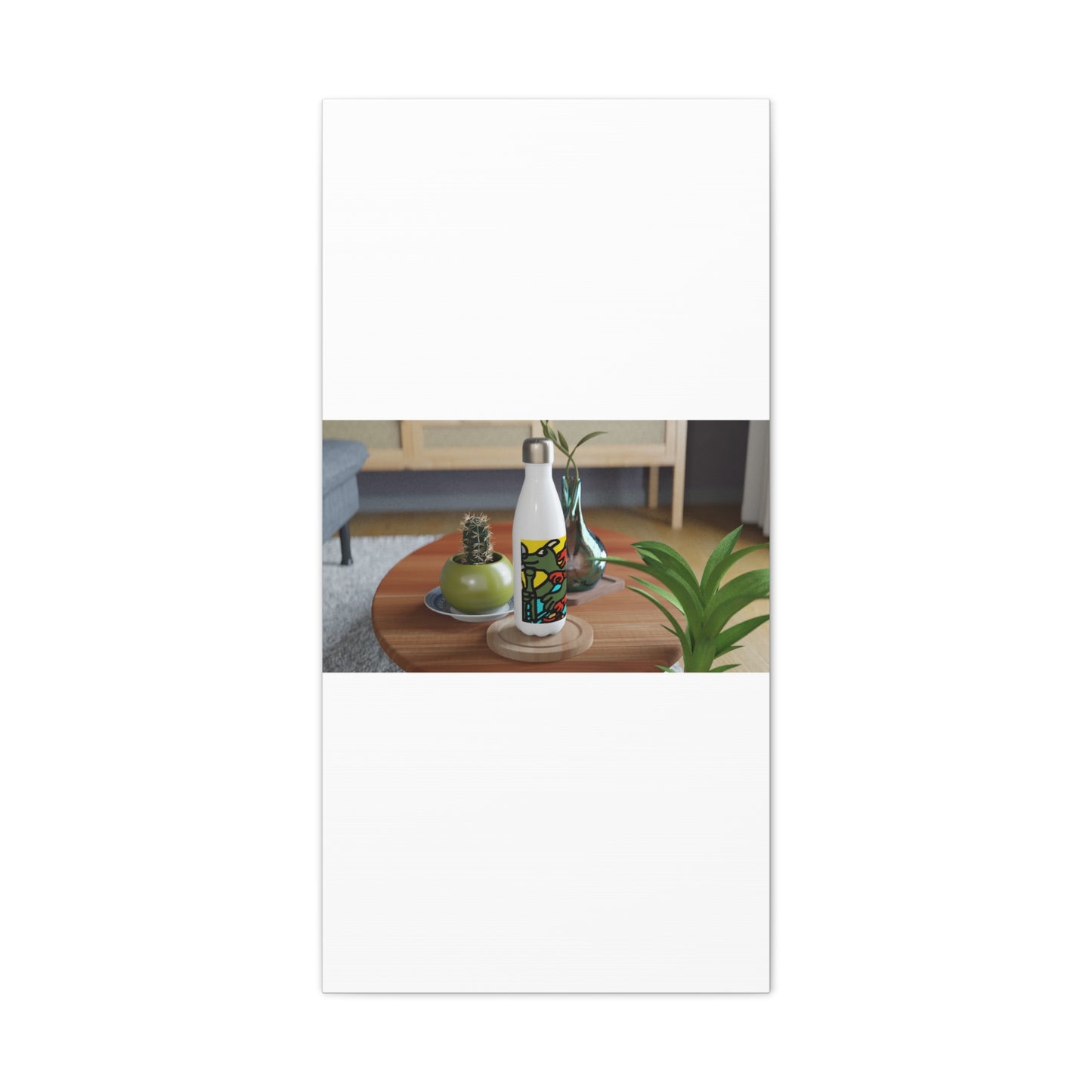Two dragons enjoying a feast together Canvas (Large)