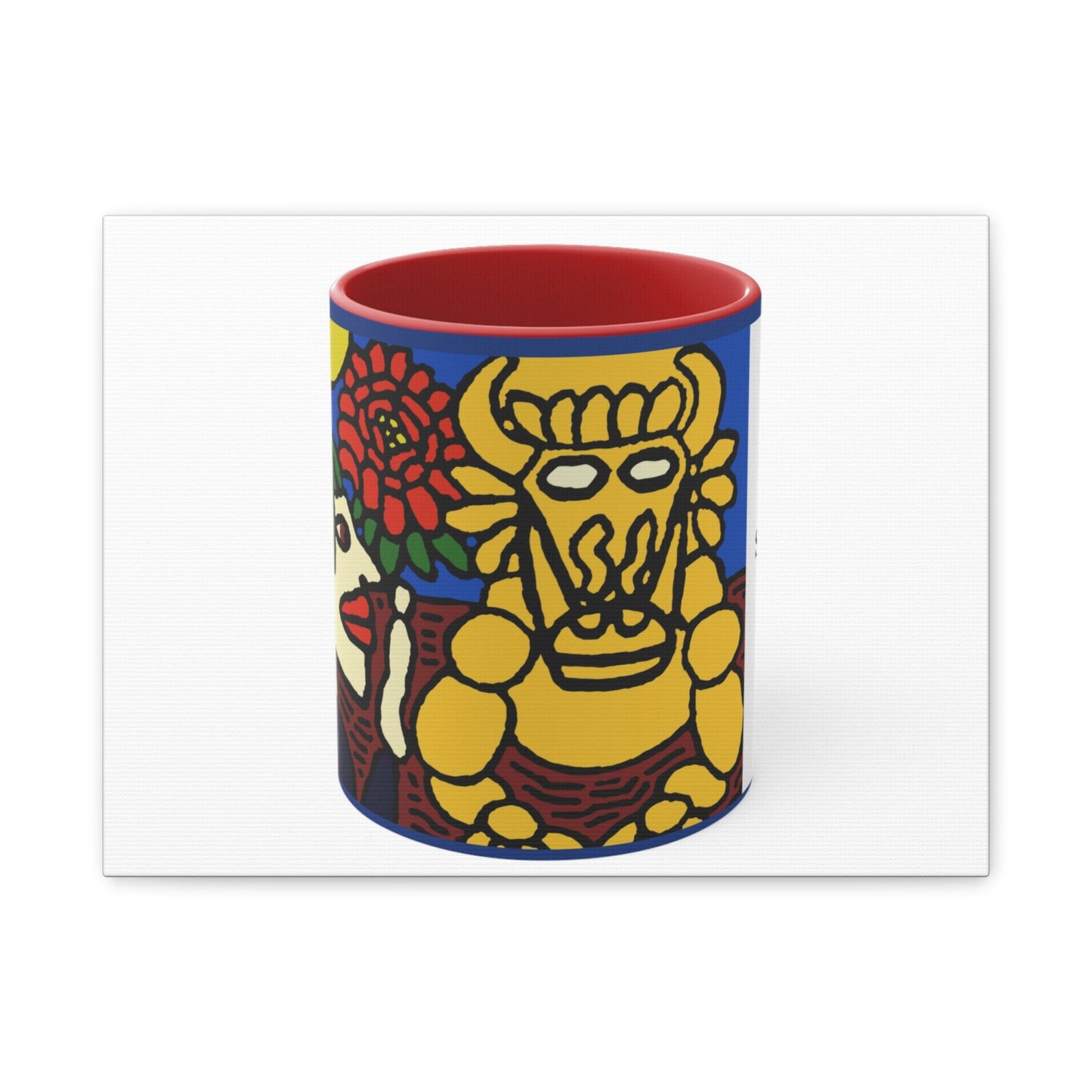 The warrior hailing the mighty golden dragon Canvas (Small)