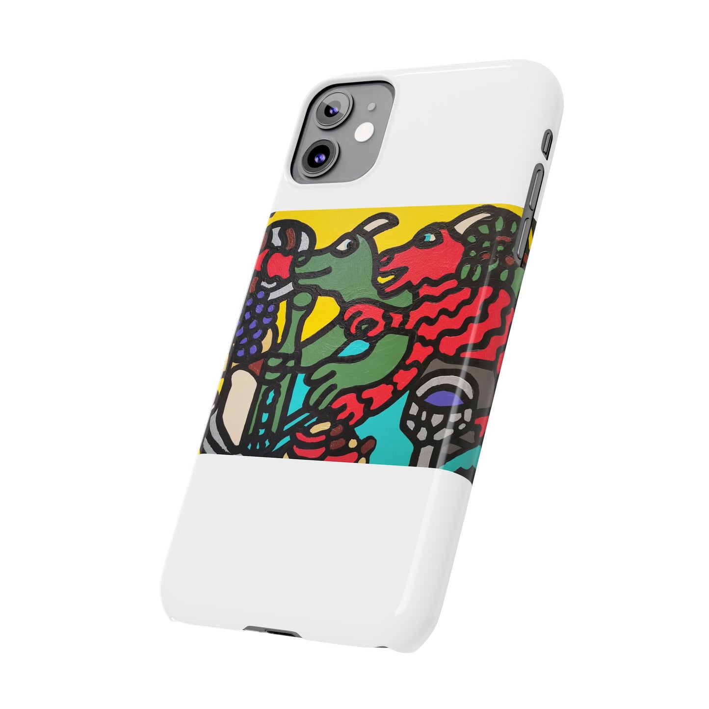 Enjoying our companionship Slim Phone Case