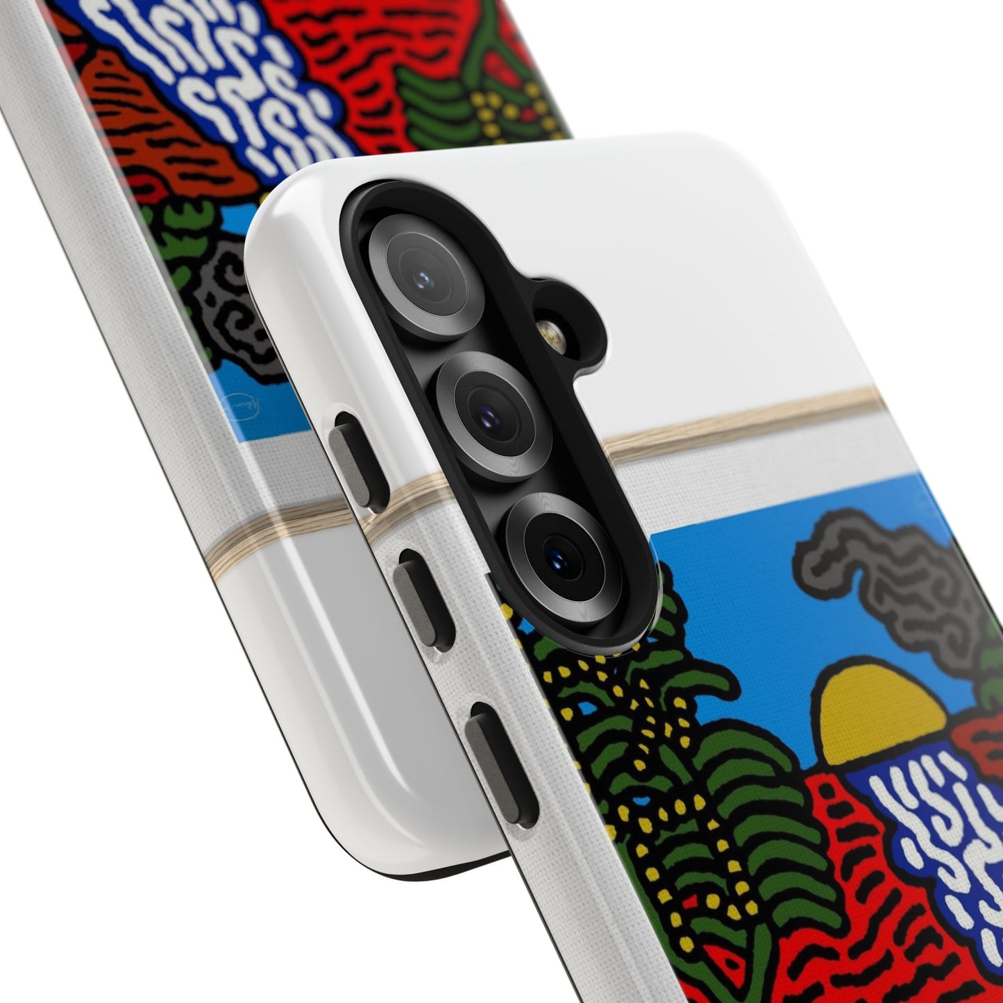 The river that joins the Australian wattle and Lebanese cedar tree in friendship Tough Phone Case