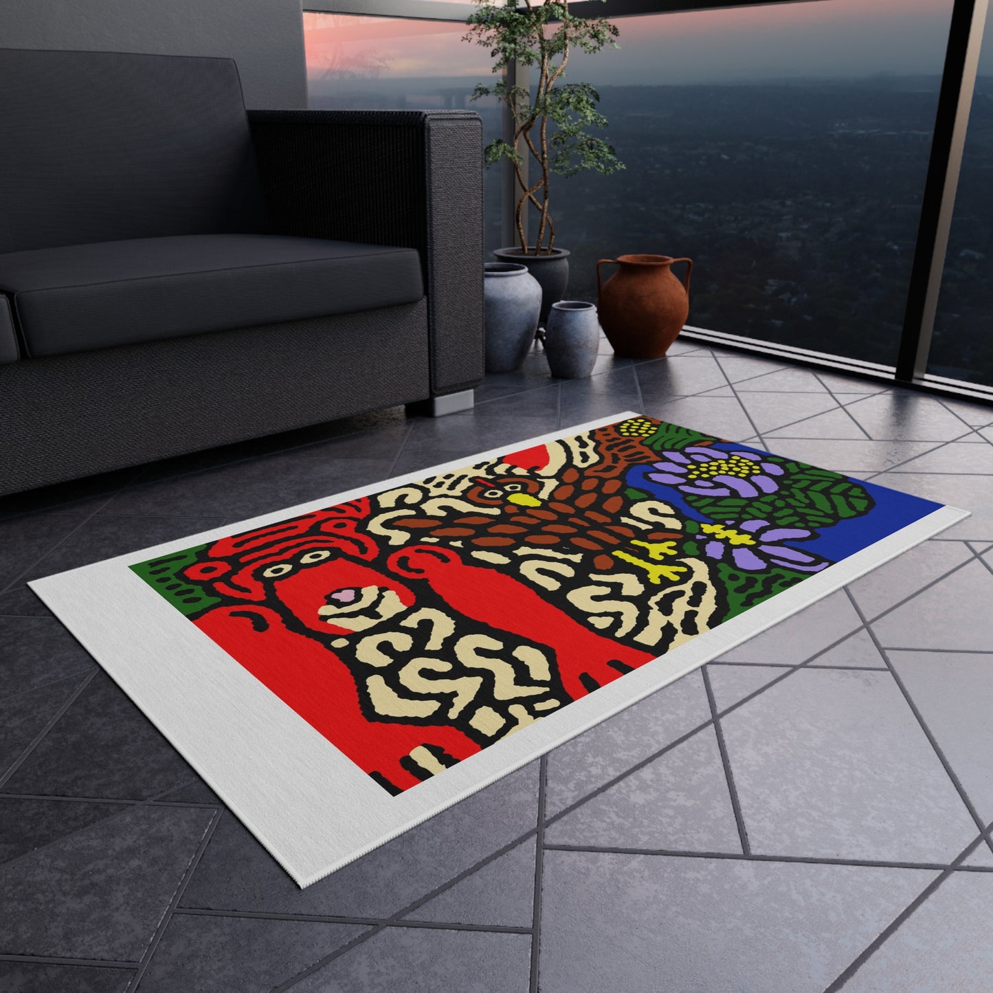 Friendly competition — Outdoor Rug
