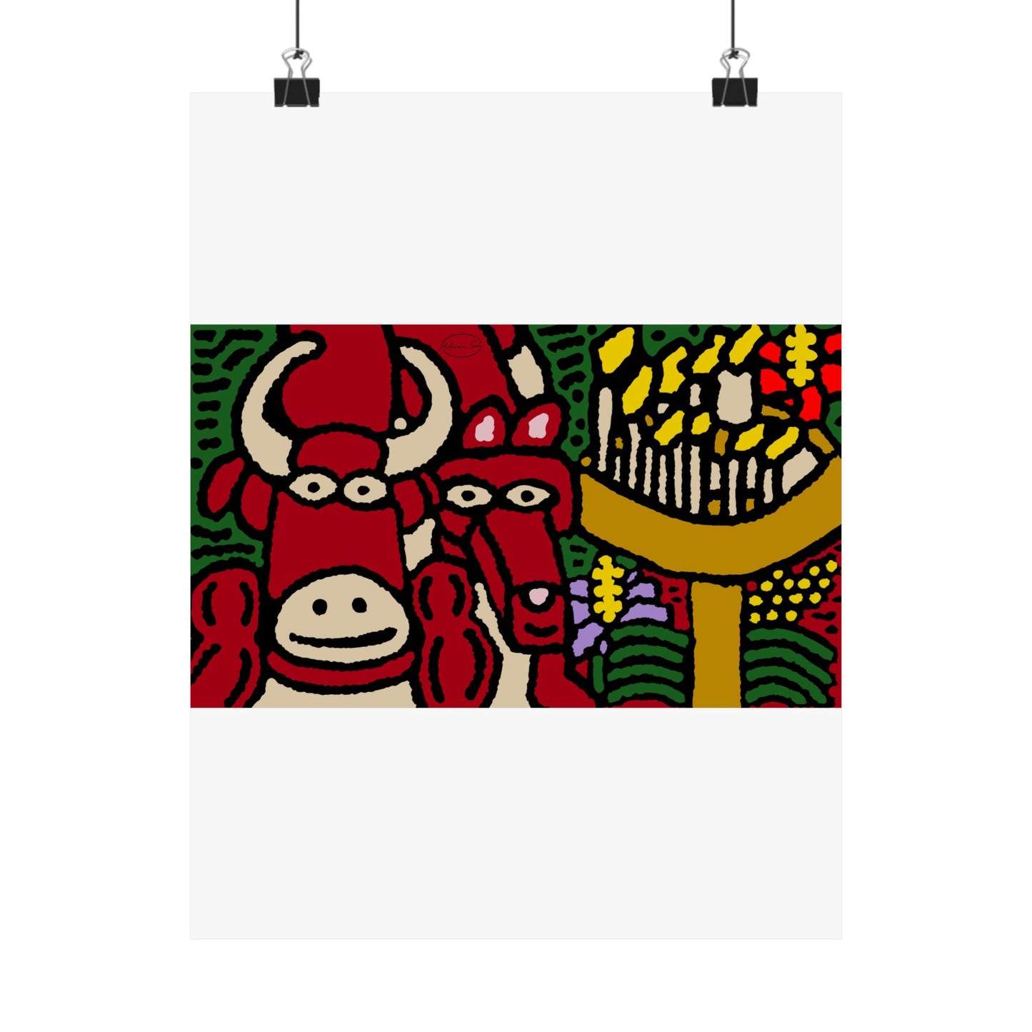 Going blessed by light together Matte Poster Vertical (Small)
