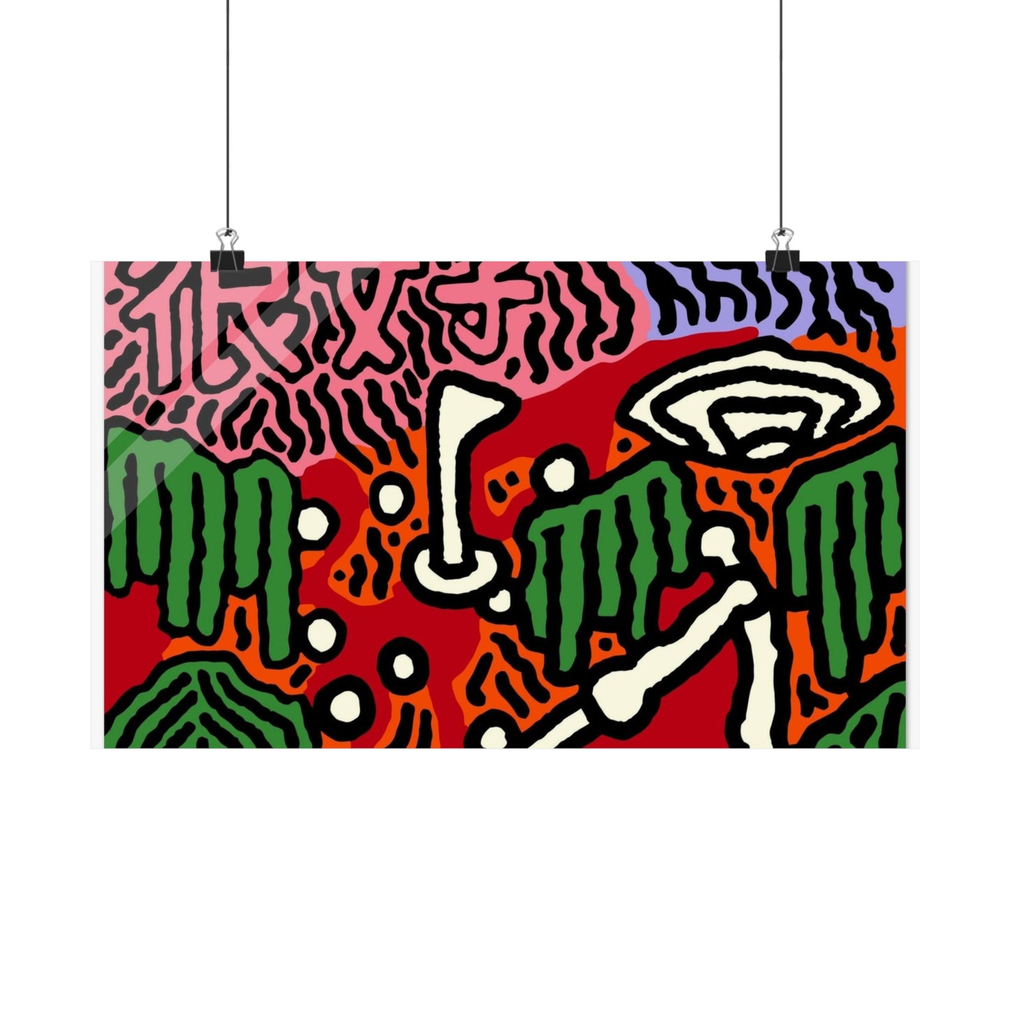Scoring goals throughout life Matte Poster Horizontal (Large)
